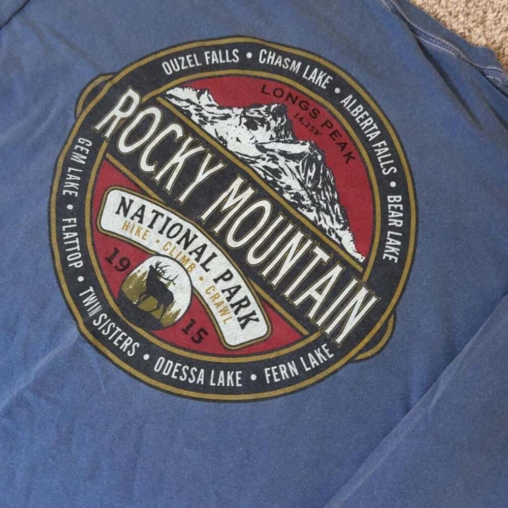 Life Rocky Mountain National Park Long Sleeve Graphic Shirt